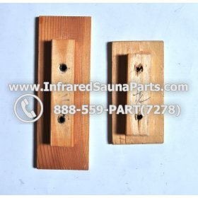 WOOD HANDLES + TOWEL HANDLES - HEMLOCK WOOD DOOR HANDLE STYLE 1 6
