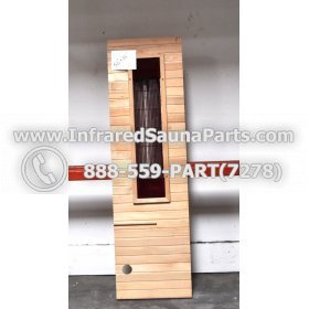 WOOD BENCHS + HEATERS - HEMLOCK WOOD BENCH + HEATER + RED COVER ( 56" x 16" ) 2