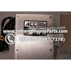 COMPLETE CONTROL POWER BOX WITH CONTROL PANEL - COMPLETE CONTROL POWER BOX AIRWALL INFRARED SAUNA WITH BLACK CONTROL PANEL 10