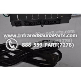 COMPLETE CONTROL POWER BOX 110V / 120V - COMPLETE CONTROL POWER BOX 110V  120V WITH 7 CIRCUIT BOARD PINS  6 FEMALE PLUGS SUPPLY WORLD INFRARED SAUNA 21