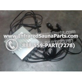 COMPLETE CONTROL POWER BOX 220V / 240V - COMPLETE CONTROL POWER BOX 220V / 240V HEATWAVE INFRARED SAUNA WITH 8 HEATER PLUGS v1 13