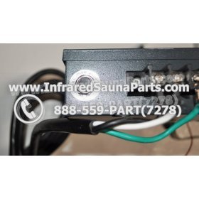 COMPLETE CONTROL POWER BOX 220V / 240V - COMPLETE CONTROL POWER BOX 220V / 240V  WITH 7 CIRCUIT BOARD PINS  6 FEMALE PLUGS SAUNA KING INFRARED SAUNA STYLE 9 22