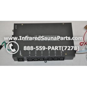 COMPLETE CONTROL POWER BOX 220V / 240V - COMPLETE CONTROL POWER BOX 220V / 240V SAUNAGEN INFRARED SAUNA  110V  120V WITH 7 CIRCUIT BOARD PINS  6 FEMALE PLUGS 6