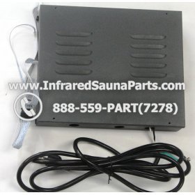 COMPLETE CONTROL POWER BOX WITH CONTROL PANEL - COMPLETE CONTROL POWER BOX ENLIGHTEN INFRARED SAUNA WITH DIGITAL HEAT LEVEL CONTROL WITH TWO CONTROL PANEL 110V / 120V STYLE 1 7