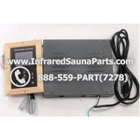 COMPLETE CONTROL POWER BOX WITH CONTROL PANEL - COMPLETE CONTROL POWER BOX ENLIGHTEN INFRARED SAUNA WITH DIGITAL HEAT LEVEL CONTROL WITH ONE CONTROL PANEL 220V / 240V STYLE 1 1