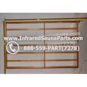 WOOD BACKRESTS - HEMLOCK WOOD BACKREST WITH 1 PANELS   ( 55" x 33" ) 1