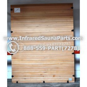 WOOD SAUNA WALLS - HEMLOCK WOOD SAUNA PANEL ( 71.2" x 56.6" ) L 4