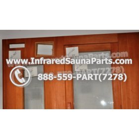 WOOD SAUNA WALLS - HEMLOCK WOOD SAUNA PANEL + DOOR  ( 70" x 78.7" ) 6