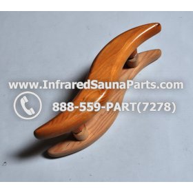 WOOD HANDLES + TOWEL HANDLES - HEMLOCK WOOD DOOR HANDLE STYLE 5 1