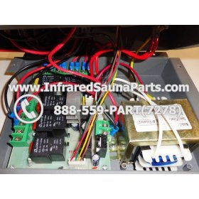 COMPLETE CONTROL POWER BOX WITH CONTROL PANEL - COMPLETE CONTROL POWER BOX CLEARLIGHT INFRARED SAUNA 110v 120v WITH TWO CONTROL PANELS 24