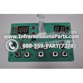 CIRCUIT BOARDS WITH  FACE PLATES - CIRCUIT BOARD WITH FACEPLATE PRECISION THERAPY INFRARED SAUNA  XZSN1DB V1.5 2