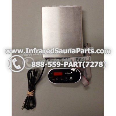 COMPLETE CONTROL POWER BOX WITH CONTROL PANEL - COMPLETE CONTROL POWER BOX AIRWALL INFRARED SAUNA WITH BLACK CONTROL PANEL 1