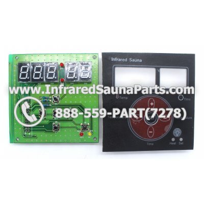 CIRCUIT BOARDS WITH  FACE PLATES - CIRCUIT BOARD WITH FACE PLATE HOTWIND INFRARED SAUNA  06S064 1